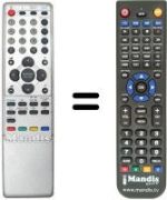 Télécommande équivalente 076R0NV010