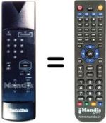 Télécommande équivalente 100 TS 008
