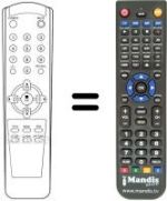 Télécommande équivalente 105-209A