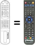 Télécommande équivalente 105-224V