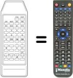 Télécommande équivalente 105-523E