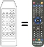 Télécommande équivalente 105-523G