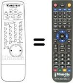 Replacement remote control 1402
