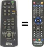 Replacement remote control Sony SLV-E 295 VC1