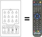 Télécommande équivalente 16 CHANNELS