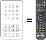 Replacement remote control Magnadyne 16 CHANNELS US