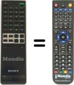 Télécommande équivalente Sony KV-M 1620
