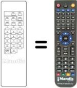 Télécommande équivalente 4120