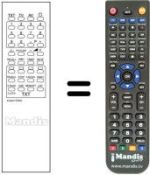 Télécommande équivalente 4AA4U1T0093