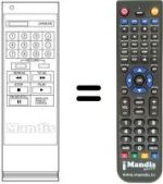 Télécommande équivalente LG GHV-8215