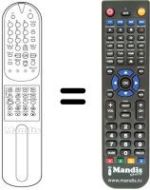 Télécommande équivalente LG CB 29H40