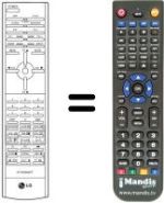 Télécommande équivalente LG CE 29Q90 ID