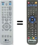 Télécommande équivalente LG LV 4285