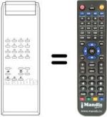 Télécommande équivalente Fujitsu CP 141