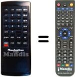 Télécommande équivalente 7200