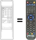 Télécommande équivalente Universum 728922.6