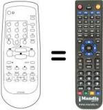 Télécommande équivalente Daewoo STVB-220