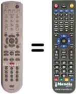 Télécommande équivalente 97P1RA2FB