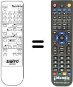 Télécommande équivalente B01007 SHOWVIEW