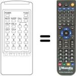 Replacement remote control Gpm 5180 A