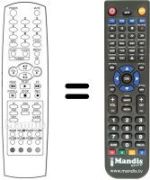 Télécommande équivalente LG CL 29A 40RQ