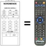 Télécommande équivalente COMPUTER CONTROL 3