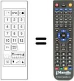 Télécommande équivalente CT-70 FC