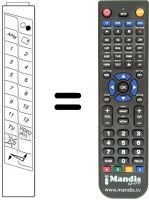 Télécommande équivalente CT-77 FC