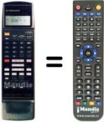 Télécommande équivalente CU-VR 014