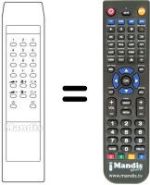Télécommande équivalente Daewoo DCS 1437