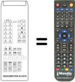 Télécommande équivalente DIGICOMPUTER 44 KEYS