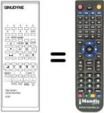 Télécommande équivalente DIGI SYSTEM 6700
