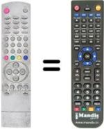 Télécommande équivalente Daewoo DT 2107