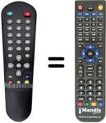 Replacement remote control Ctc DVB-T 813