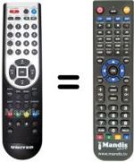 Télécommande équivalente United DVBT 9994 Z