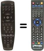 Replacement remote control DVD-1