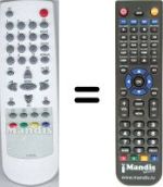 Replacement remote control Daewoo DTG 28