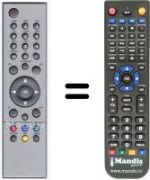 Télécommande équivalente Seg DTR 602-II