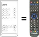 Télécommande équivalente FB 50 VCR