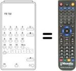 Télécommande équivalente FB 732