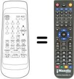 Télécommande équivalente Funai FV 2161
