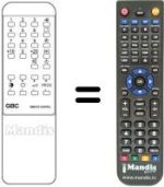 Télécommande équivalente MG 2569