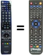Télécommande équivalente Sharp GB 013 WJSA