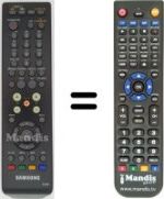 Télécommande équivalente Samsung SMT T1040