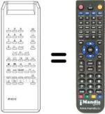 Télécommande équivalente IR 6010