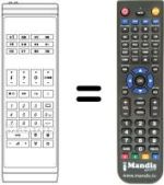 Replacement remote control IRS2