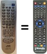 Télécommande équivalente JVC HR-J770 EU
