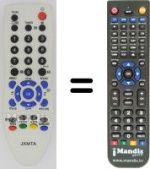 Télécommande équivalente Sanyo 28 C7 AC