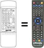 Télécommande équivalente 1AV0U10B03100