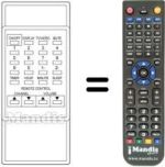 Replacement remote control Protech CTV 1412
